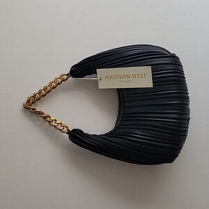 Madison West Black Chain Handle Bag